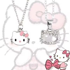 Hello Kitty Pink Necklace New f75